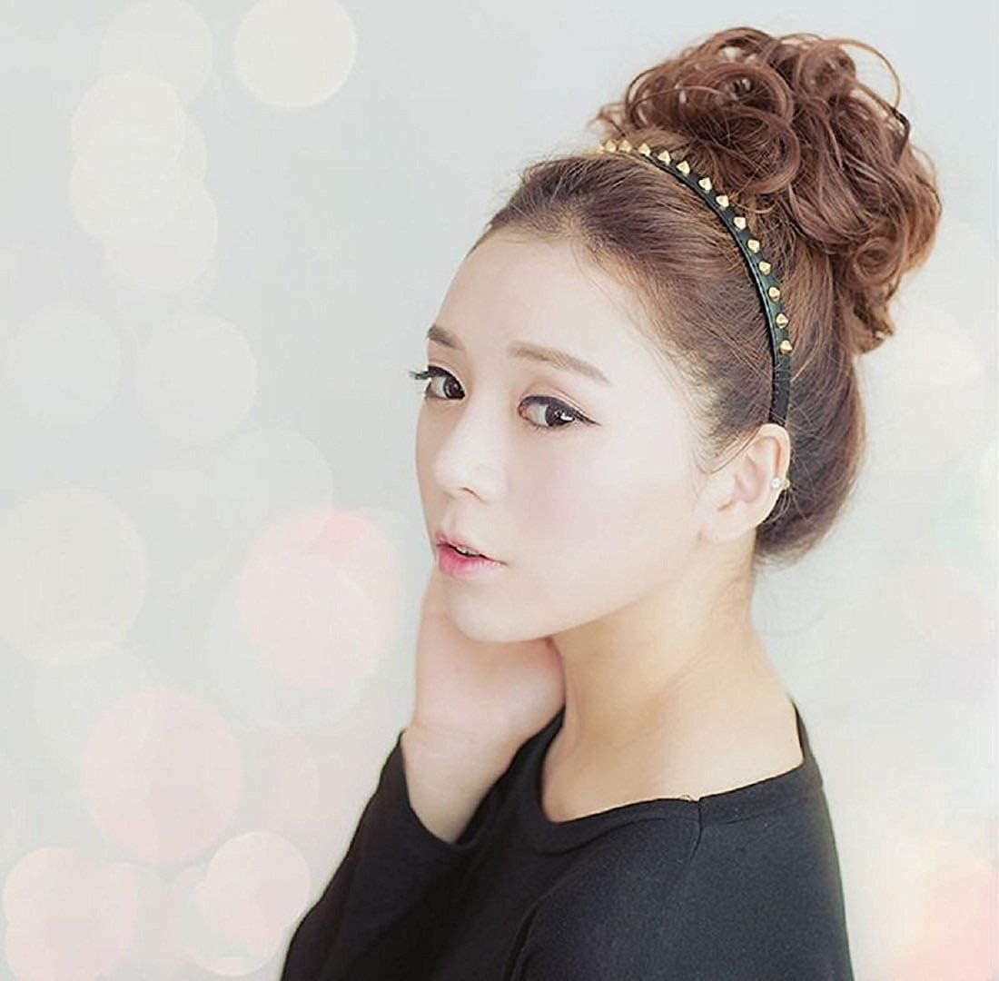 お団子ウィッグ ゴムタイプ ヘアアレンジ シュシュ ポイントウィッグ シニヨン 髪飾り カジュアル ボリュームアップ 和装 パートウィッグ ウィッグ つけ毛 つけやすい 30色 (#グレー#) - 이미지 2