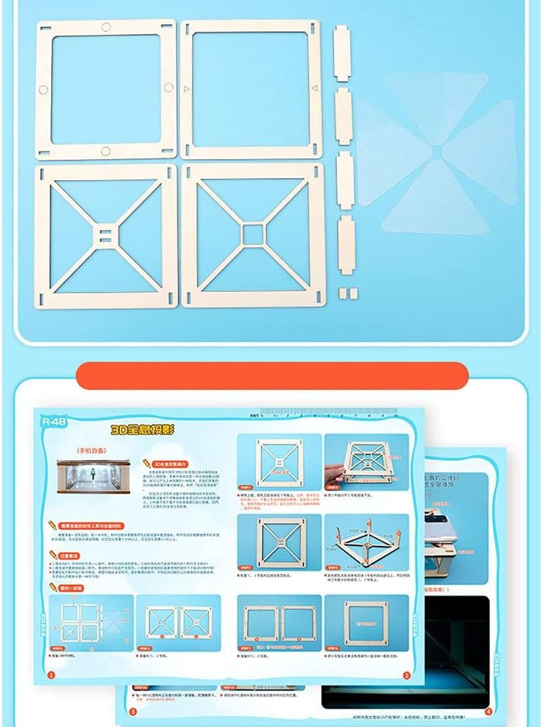 科学教育 3D ホログラム ディスプレイ プロジェクター ビデオ ユニバーサル ホログラフィック スマートフォン用 - 이미지 5